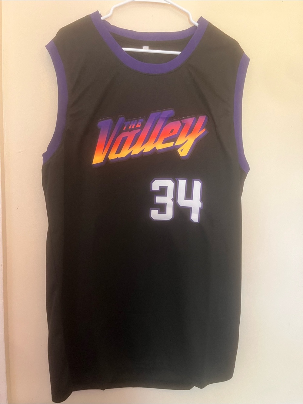 embroidered Phoenix Barkley basketball jersey